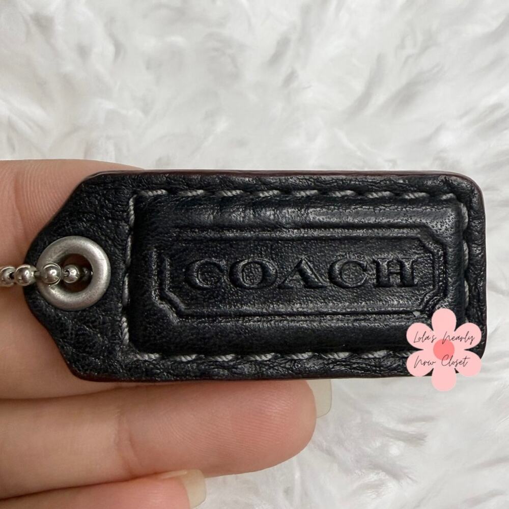 1.5” COACH Fob Bag Charm Hang tag Hangtag